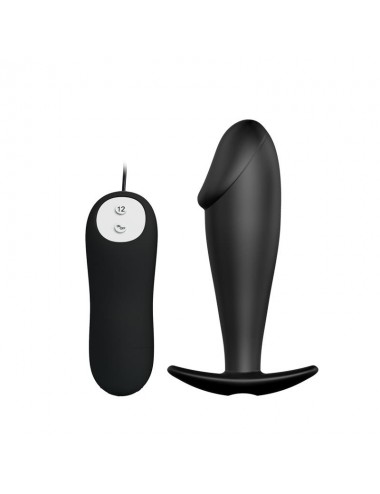 Plug Anal Negro con Mando