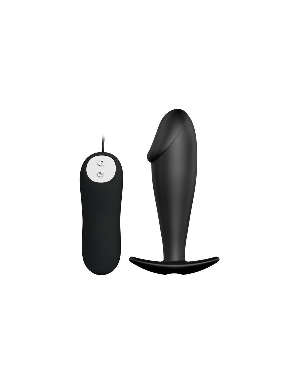 Plug Anal Negro con Mando