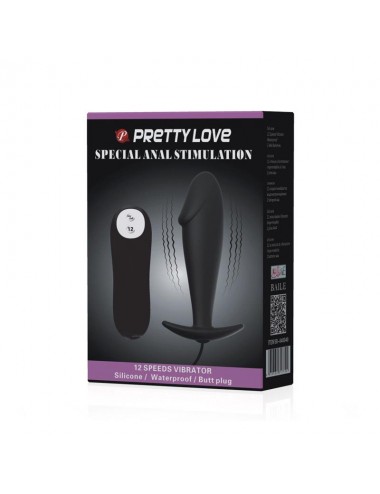 Plug Anal Negro con Mando