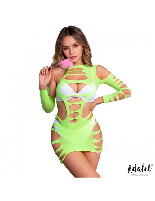 Willow Vestido Hollow out Amarillo Talla unica