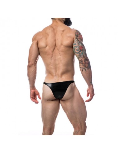 C4M11 Calzoncillo Estilo Brazilian Leatherette Negro