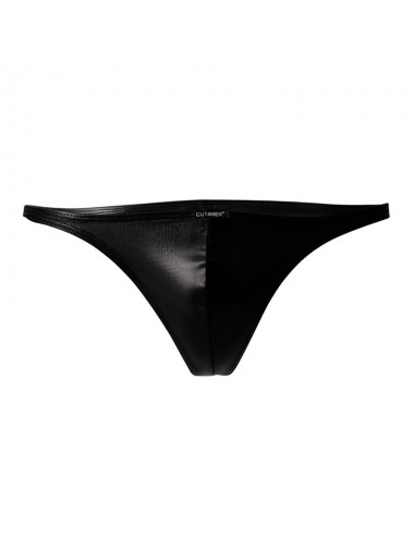 C4M11 Calzoncillo Estilo Brazilian Leatherette Negro
