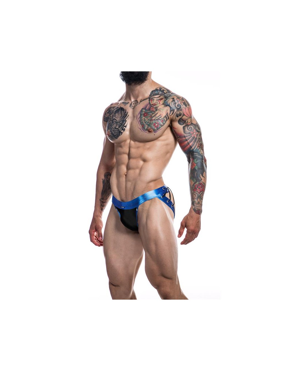 C4M14 Suspensorio Desire Leatherette Azul