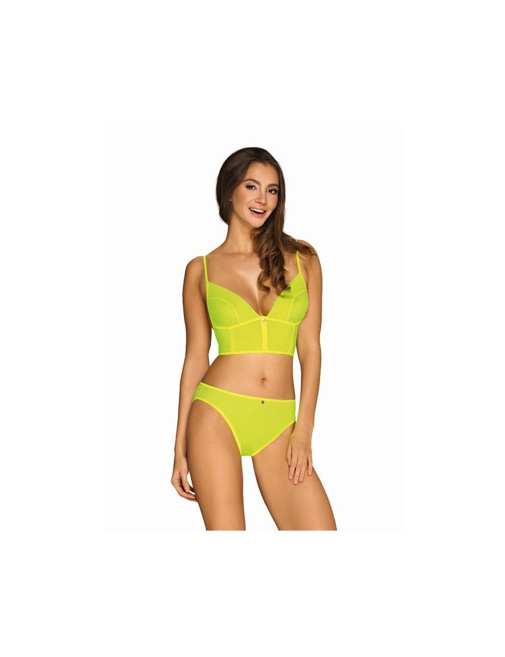 Neonia Set de 2 Piezas con Cremallera Amarillo Neon