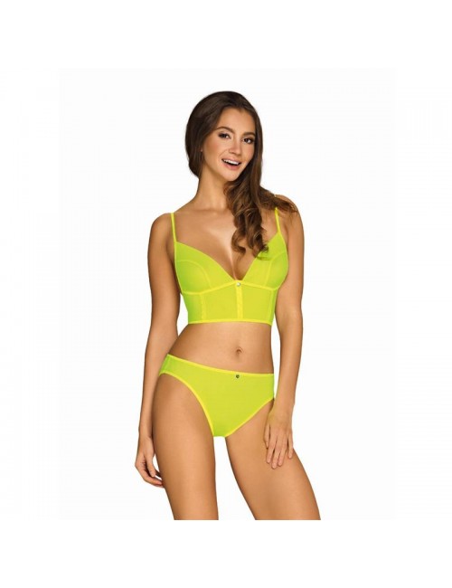 Neonia Set de 2 Piezas con Cremallera Amarillo Neon