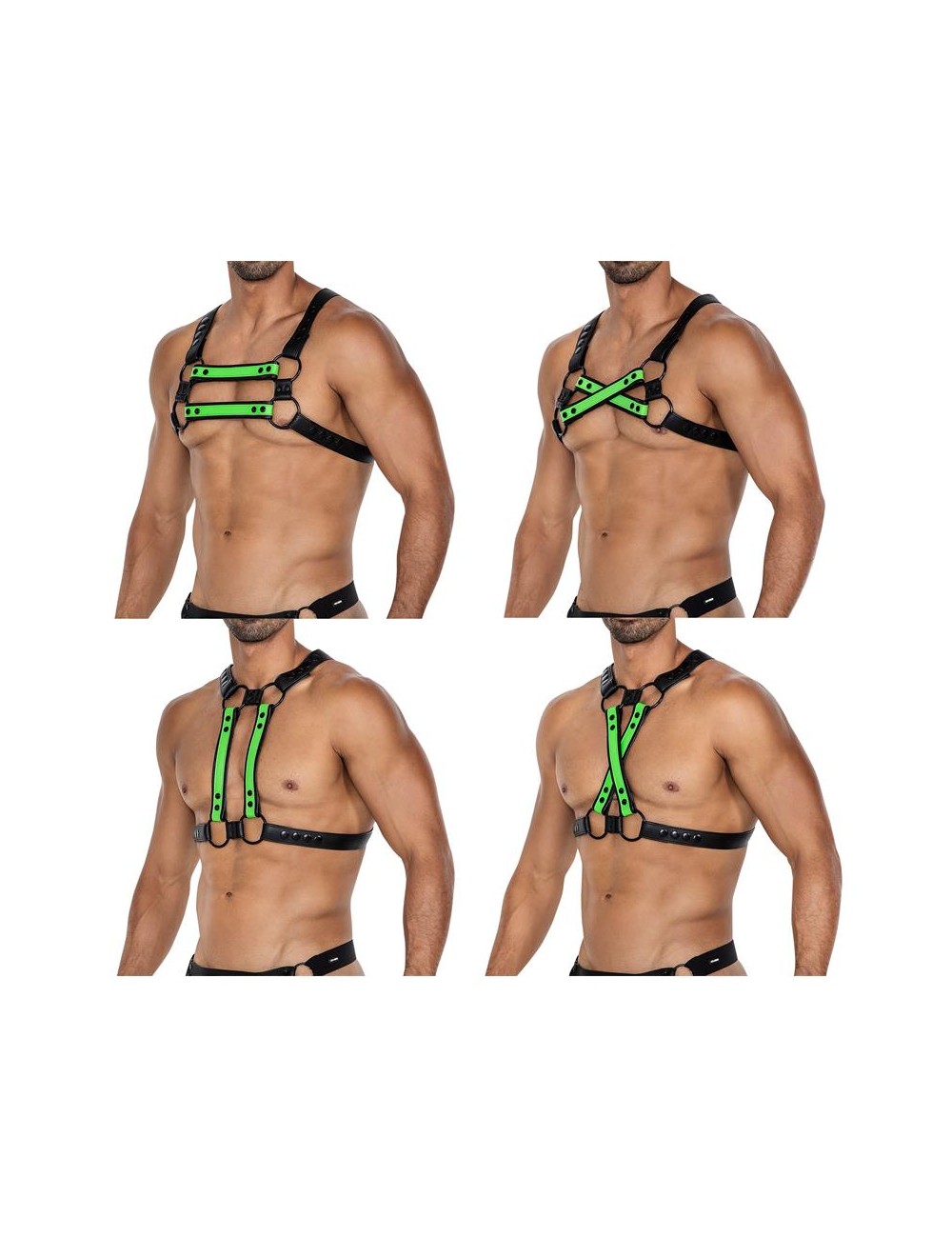 H4RNESS06 Arnes de Pecho 4WAY Verde Talla unica
