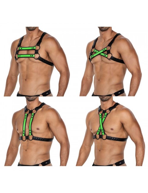 H4RNESS06 Arnes de Pecho 4WAY Verde Talla unica