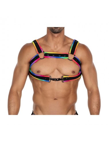 H4RNESS05 Arnes de Pecho Neon MultiColor Talla unica
