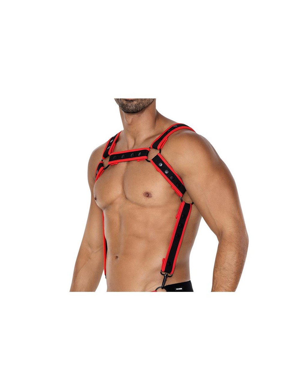 H4RNESS05 Arnes de Pecho Neon Rojo Talla unica