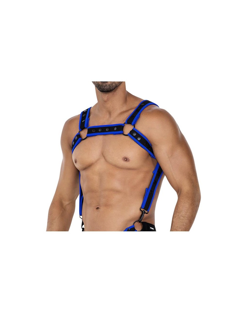 H4RNESS05 Arnes de Pecho Neon Azul Electrico Talla unica