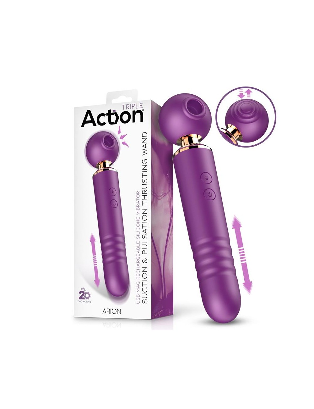 Arion Masajeador con Succion Thrusting y Pulsacion