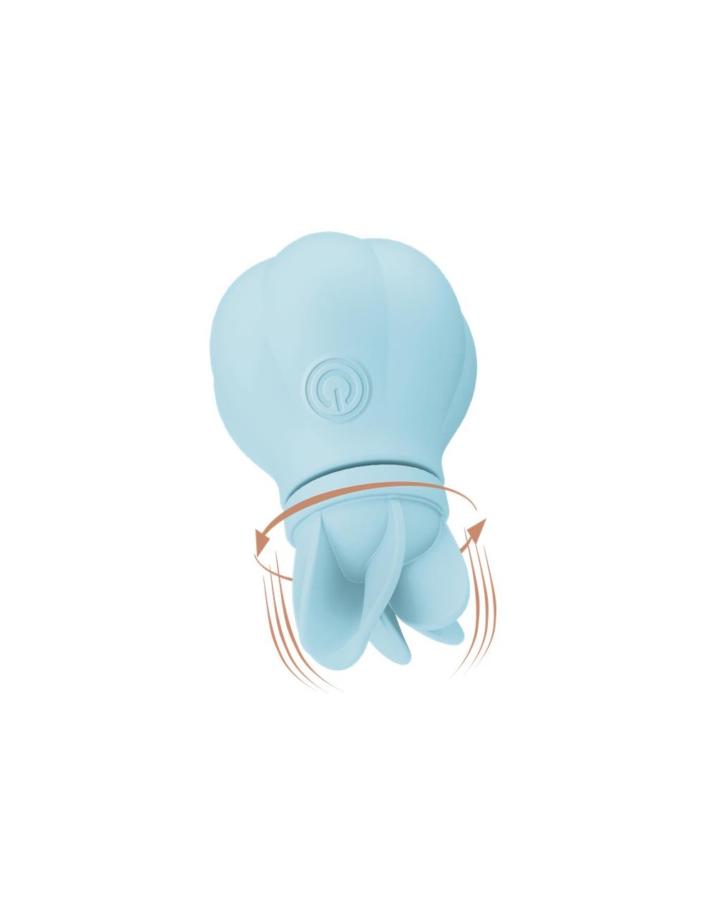 Estimulador Caress Vibracion y Rotacion Light blue