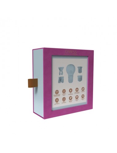 Estimulador Caress Vibracion y Rotacion Light blue