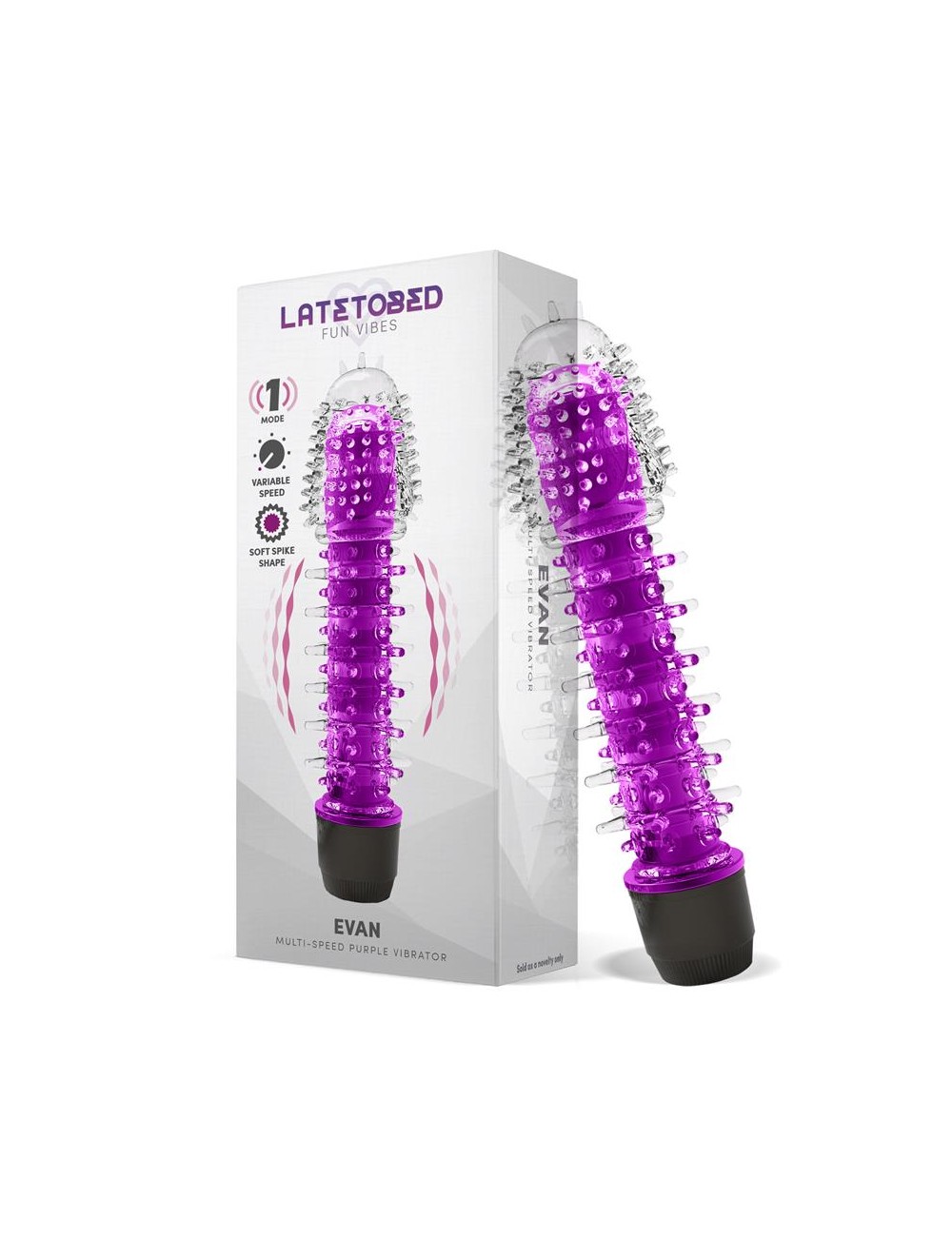 Evan Vibrador Multi Velocidad Purpura