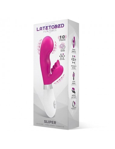 Sliper Vibrador Conejito Silicona Rosa