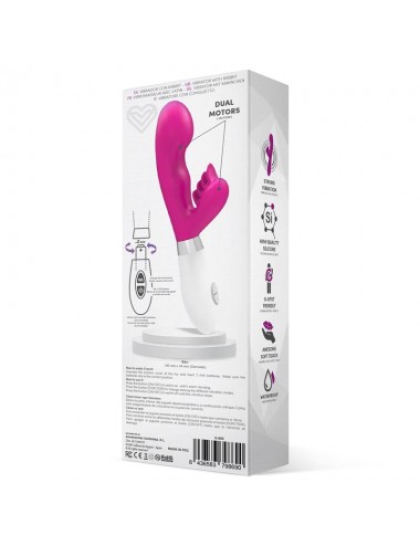 Sliper Vibrador Conejito Silicona Rosa