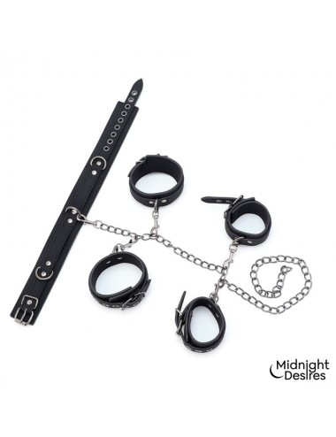 Set de Restricciones con Collar y Esposas