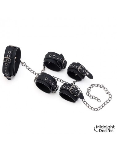 Set de Restricciones con Collar y Esposas