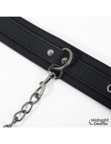 Collar con Esposas para Tobillos con Cadena