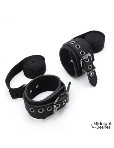 Set Bondage con Esposas Antifaz y Pluma Estimuladora