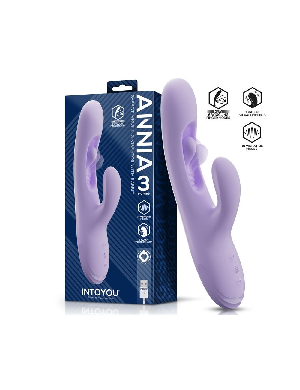 Annia Vibrador G Spot con Wiggling Interno