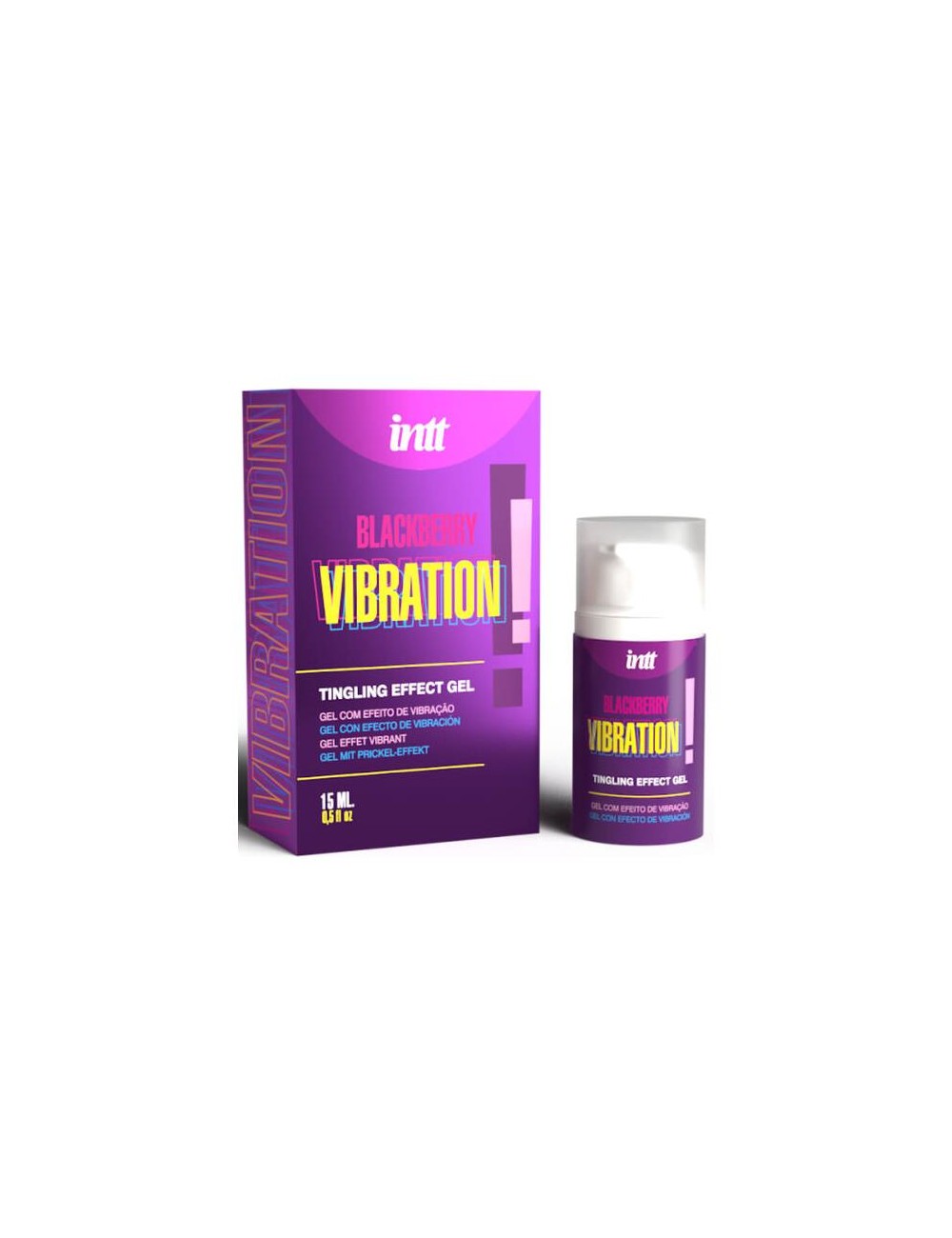 Gel Vibrador Liquido Sabor Mora 15 ml