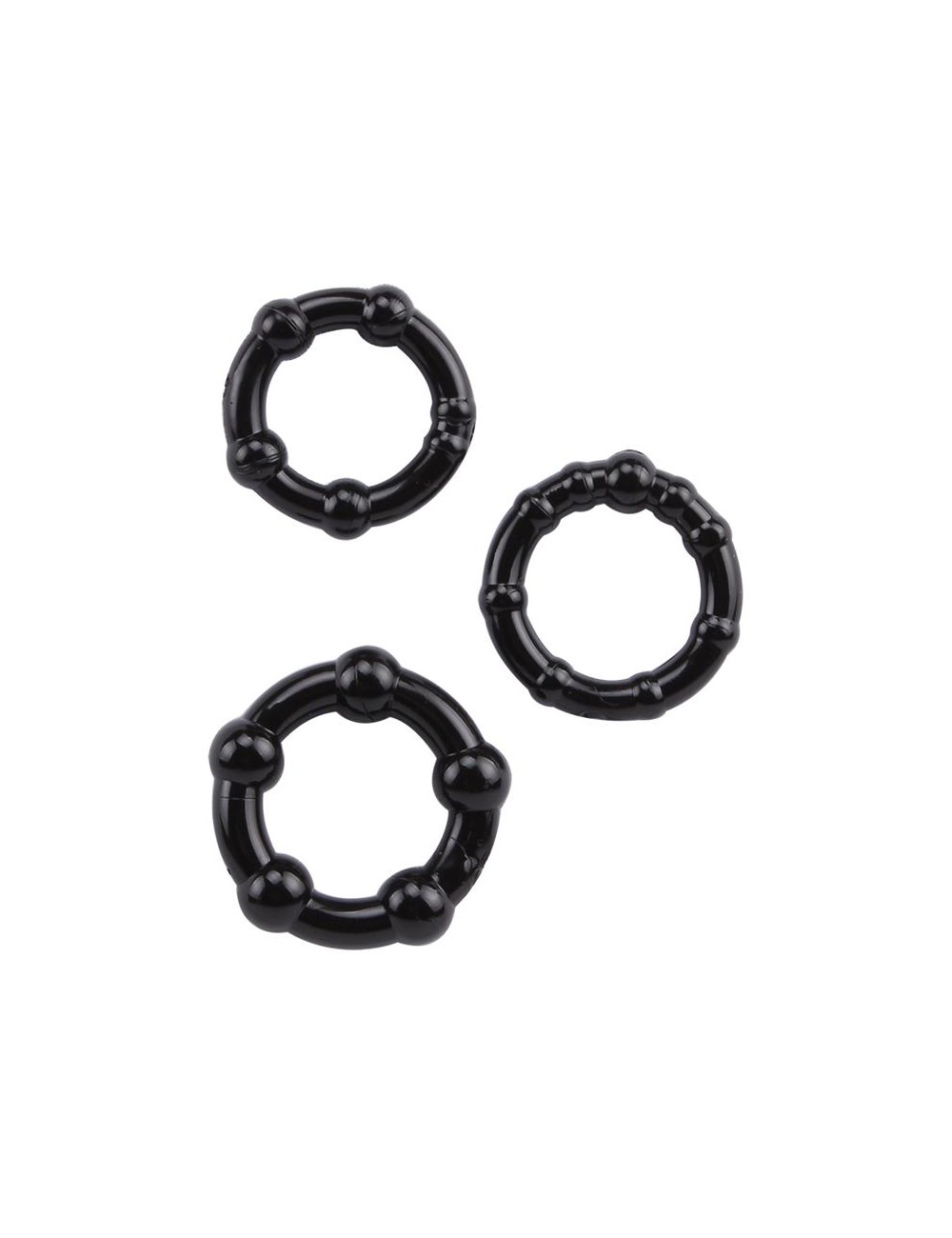 Anillos para el Pene Beaded Negro