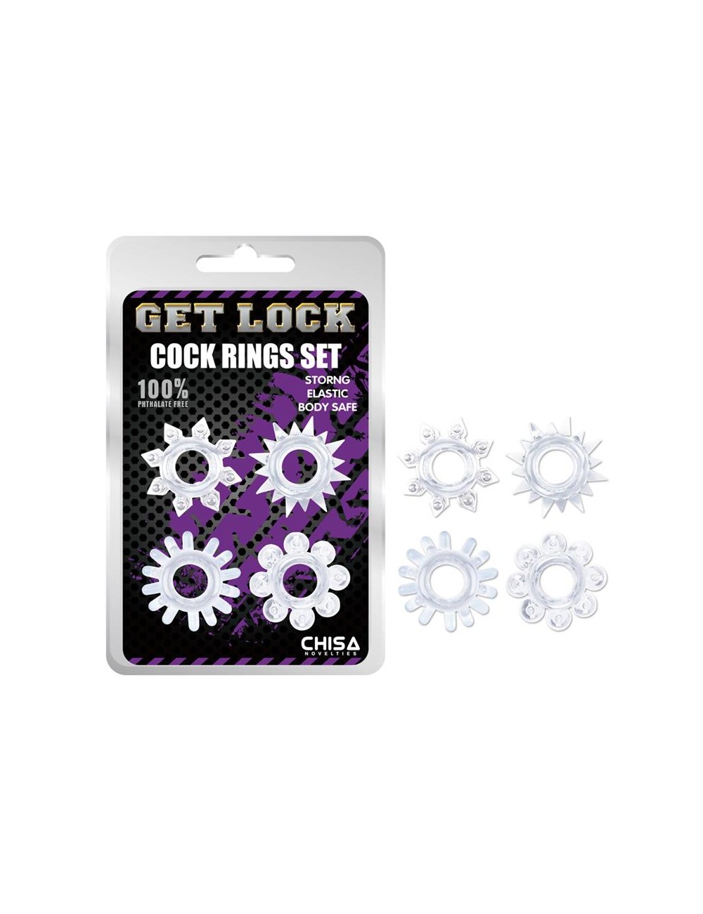 Set de Anillos para el Pene Transparente