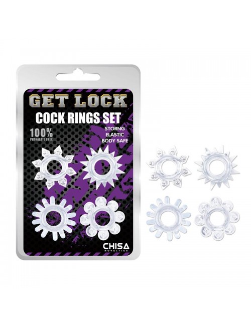 Set de Anillos para el Pene Transparente
