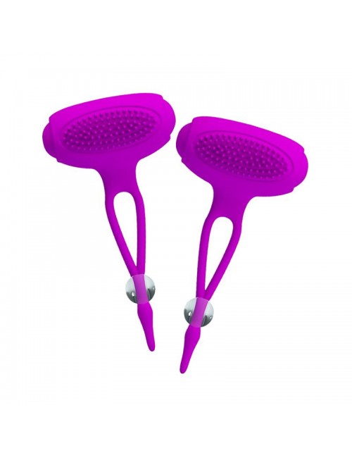Pretty Love Pinzas para Pezones Bancroft Color Purpura