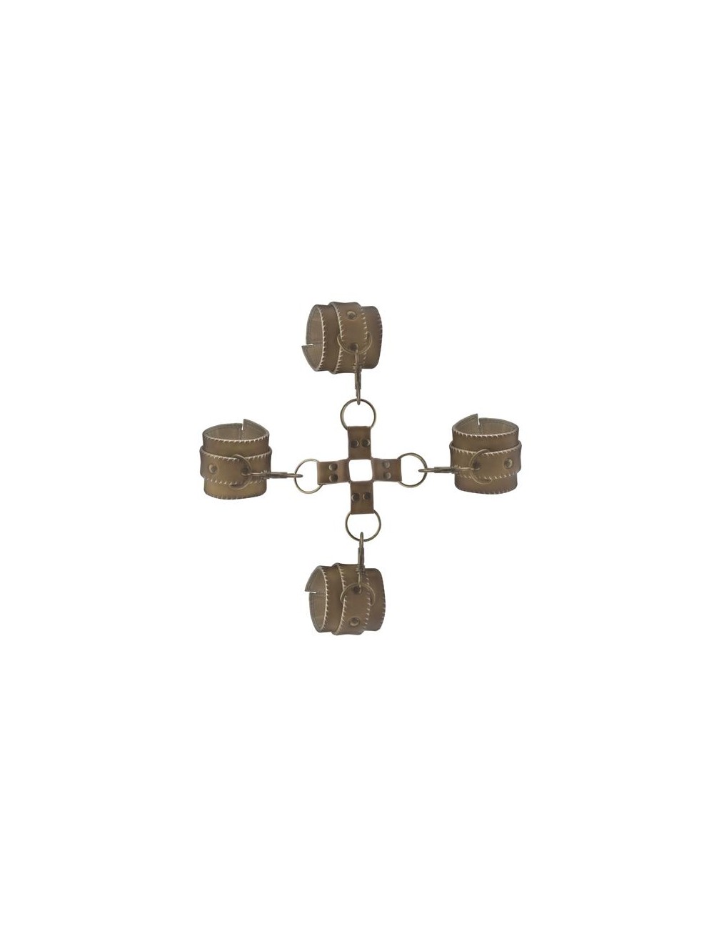 Shots Ouch Brown Juego de Ligaduras Marron