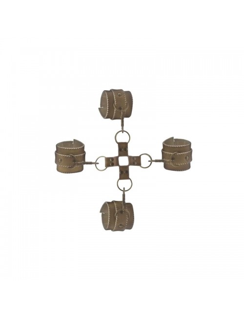 Shots Ouch Brown Juego de Ligaduras Marron