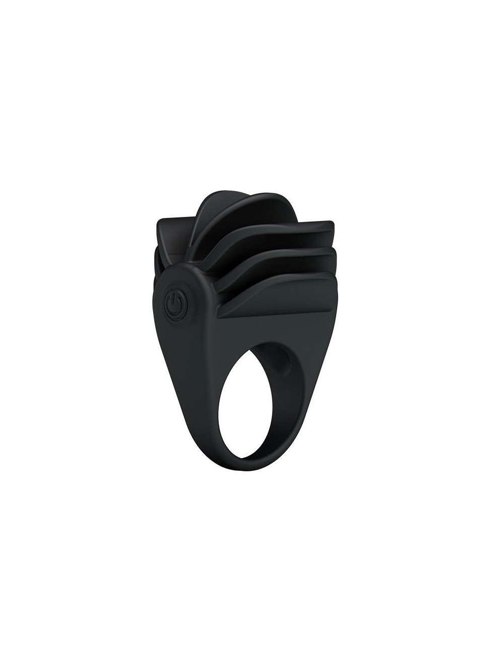 Pretty Love Anillo Vibrador Chester Color Negro
