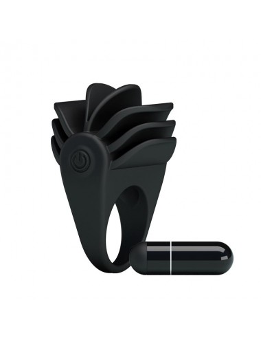 Pretty Love Anillo Vibrador Chester Color Negro