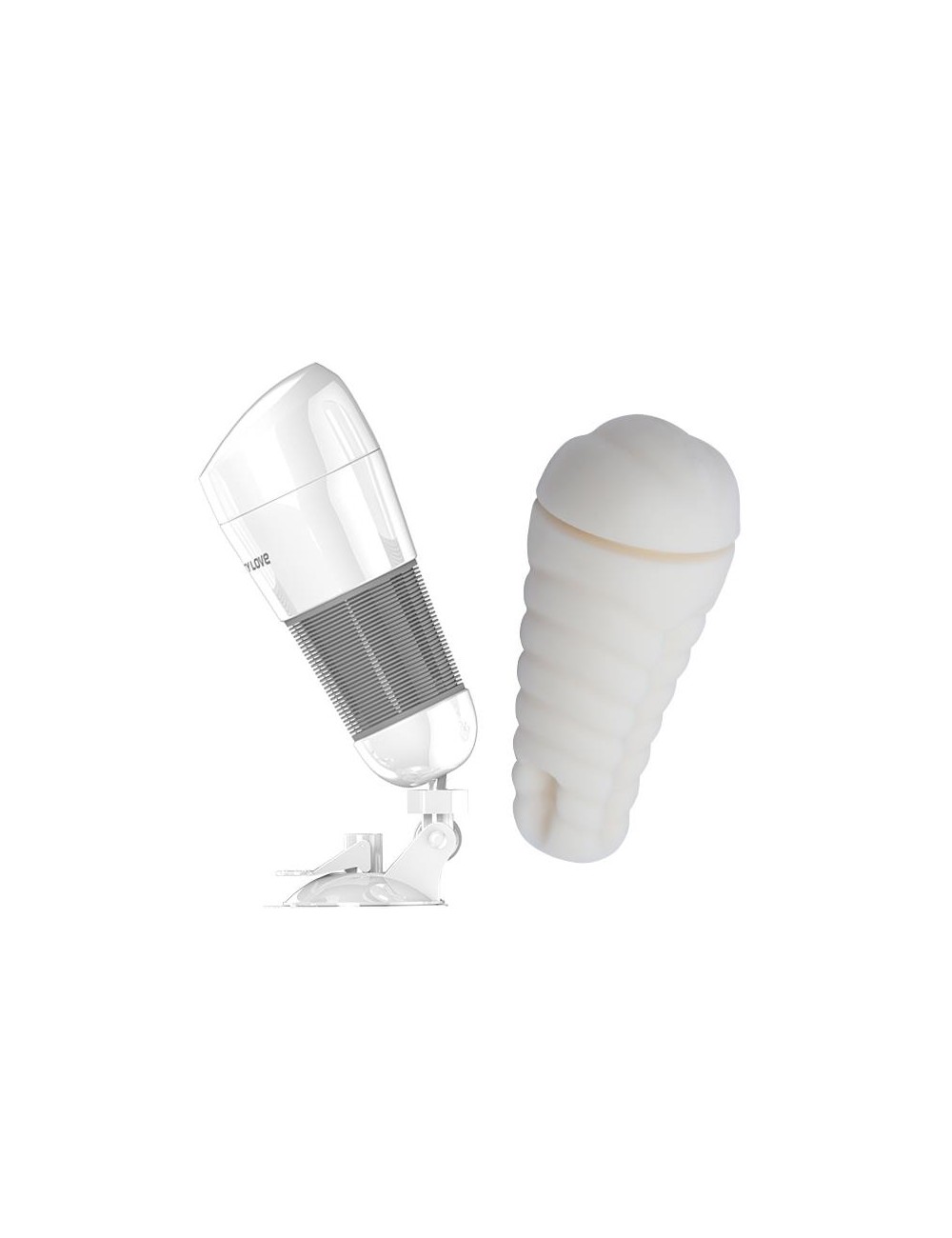 Masturbador con Vibracion Hedy Blanco Vagina