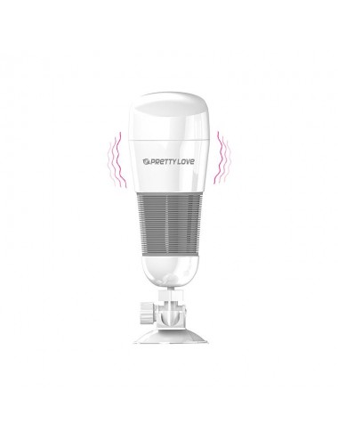 Masturbador con Vibracion Hedy Blanco Vagina