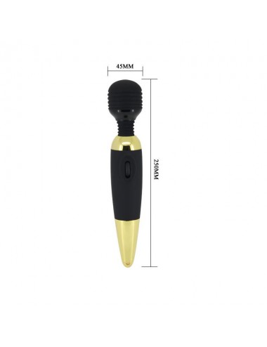 Pretty Love Masajeador Power Wand Negro y Dorado