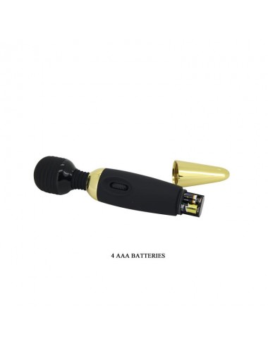 Pretty Love Masajeador Power Wand Negro y Dorado
