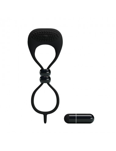 Pretty Love Anillo Vibrador Locker Color Negro