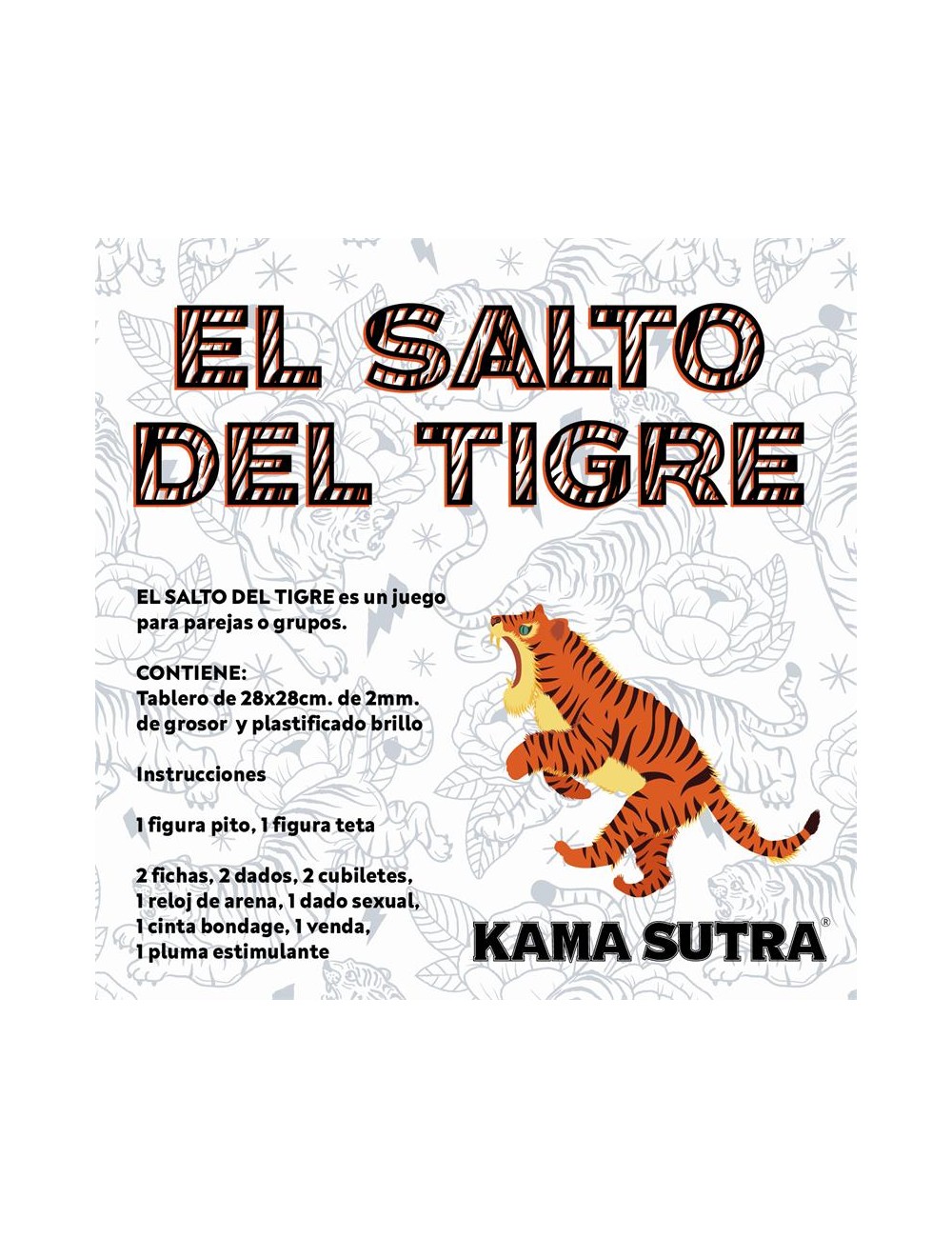 Juego de Mesa el Salto del Tigre Erótico