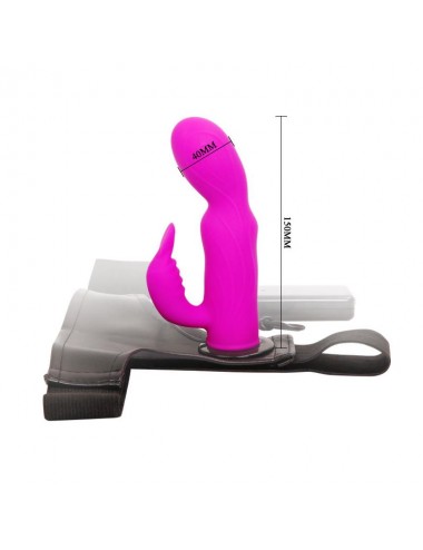 Baile Arnes con Dildo Purpura 15 cm