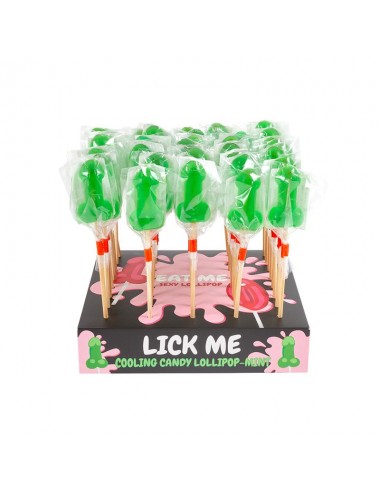 Display Piruletas Pene Menta Efecto Frio 40 Pcs