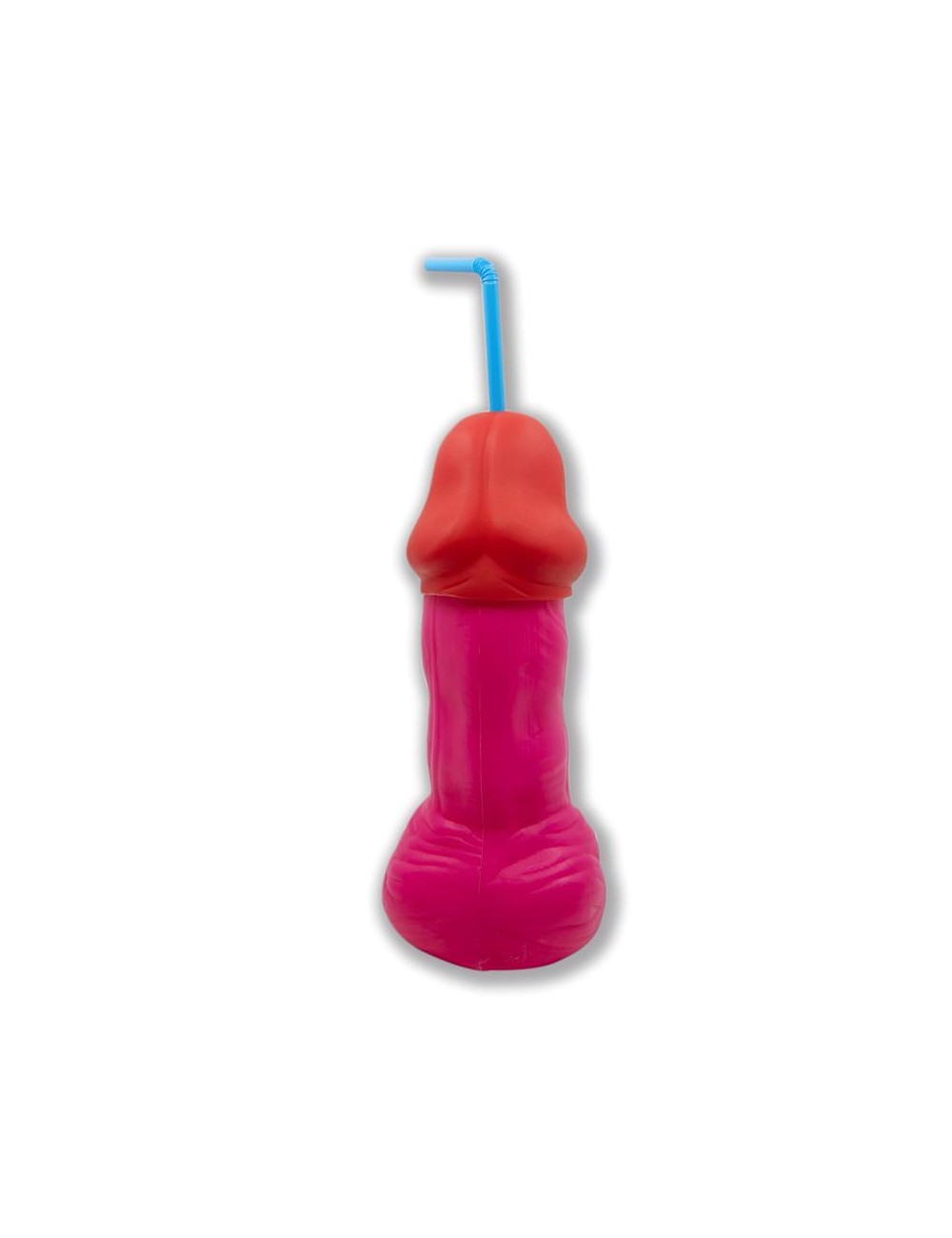 Vaso con Forma de Pene Plastico Fuscia 500 ml