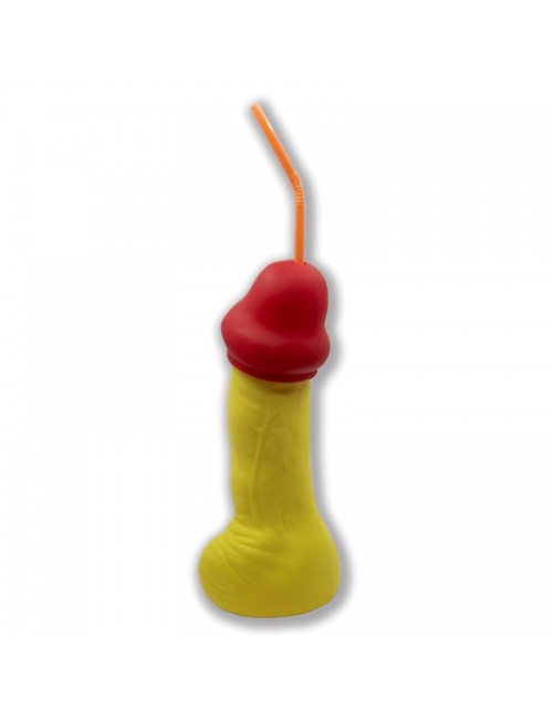 Vaso con Forma de Pene Fluorescente 500 ml