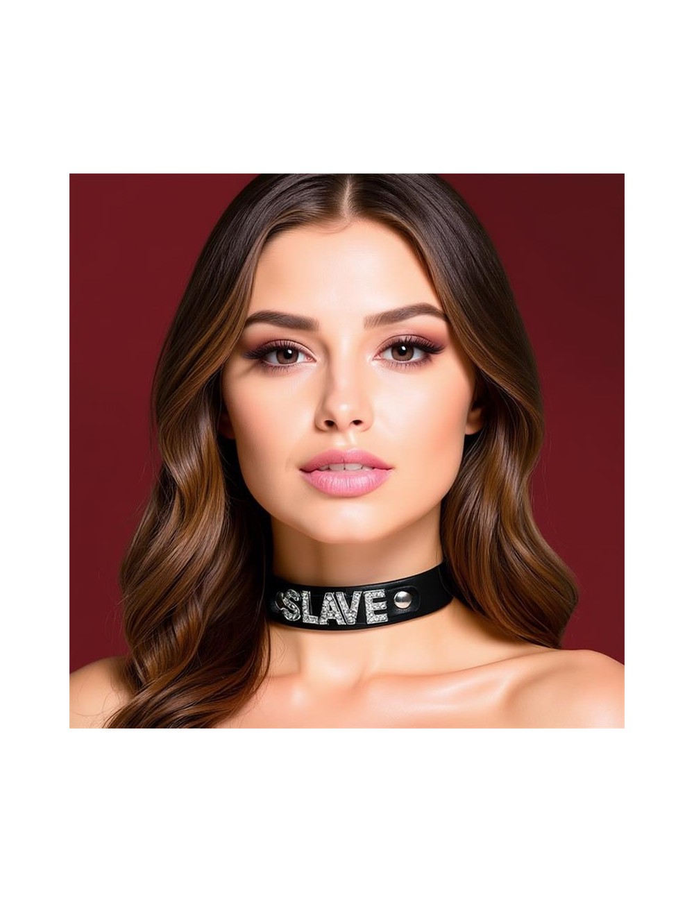 Collar Cuero Vegano Slave Talla unica