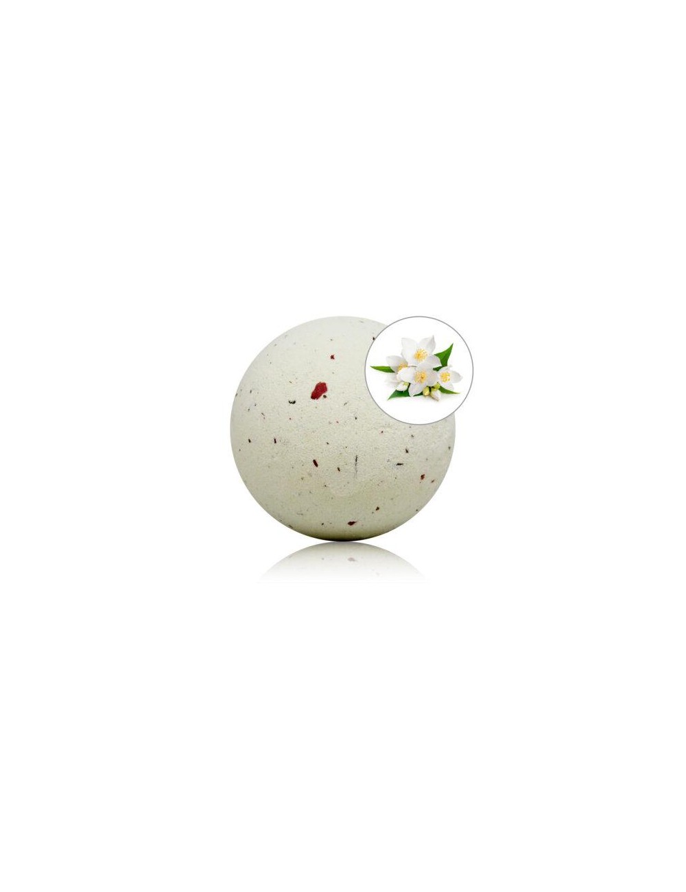 Bomba de Bano Aroma Jazmin con Petalos de Rosa 150 gr