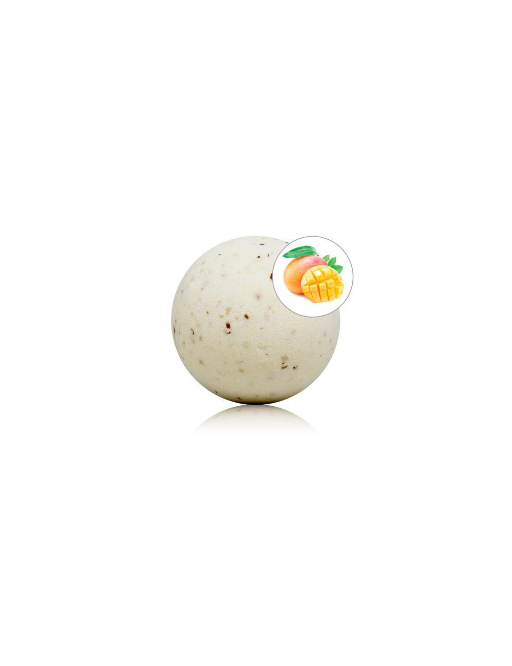 Bomba de Bano Mango 150 gr con Petalos de Rosa
