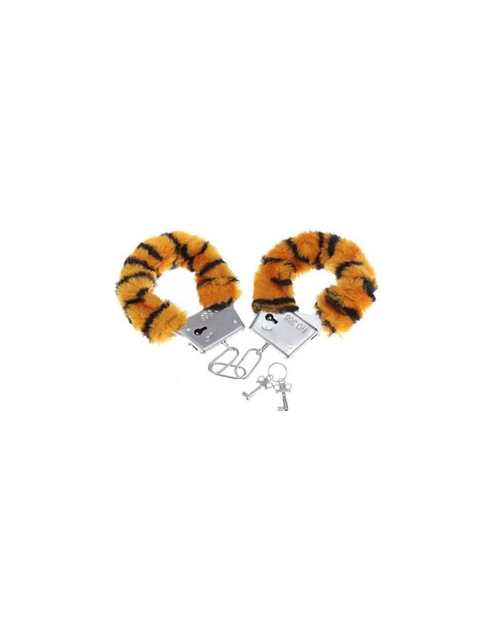 Esposas para Munecas Forradas de Peluche Tigre