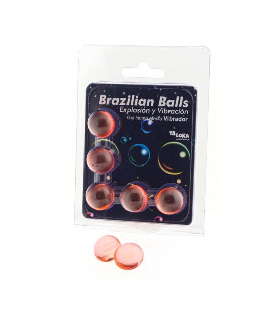 Set 5 Brazilian Balls Gel Excitante Efecto Vibracion