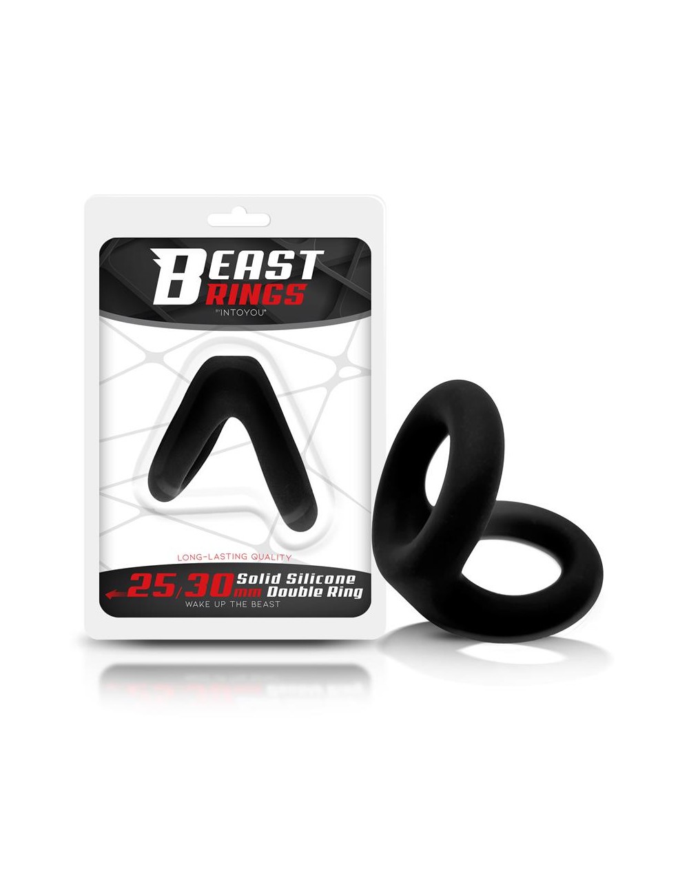 Anillo Doble para el Pene Silicona Solida 25 3 cm